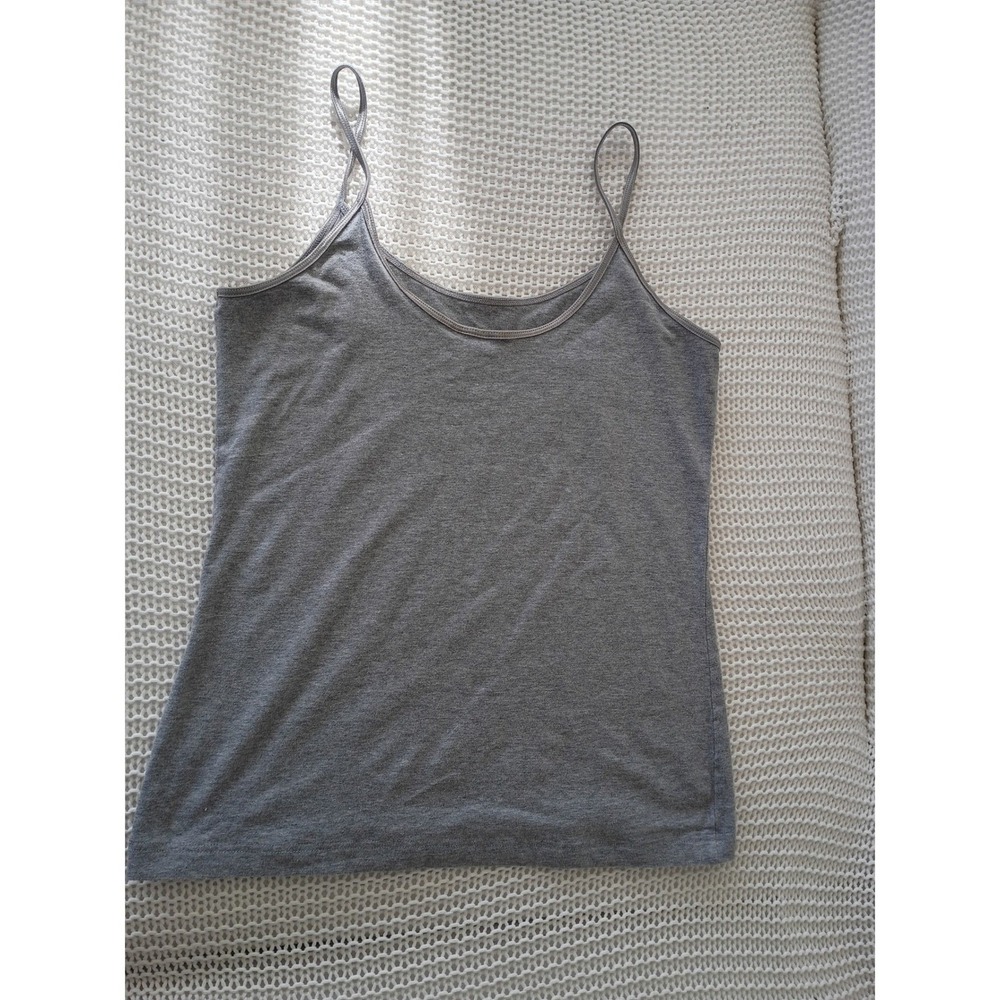 GAP Bundle White Ribbed Open Back Tie Top & Grey Camisole Cami Set S Capsule - Picture 10 of 12